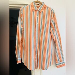 Button down shirt striped color
